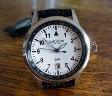 Madison New York - Zegarek na rękę z mechanizmem kwarcowym - NOWY w etui prezentowym