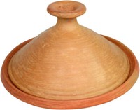 Marokkanische Tajine Wadlaw Unglasiert Natur Tajin Lehm Tontopf Keramiki D 35 Cm