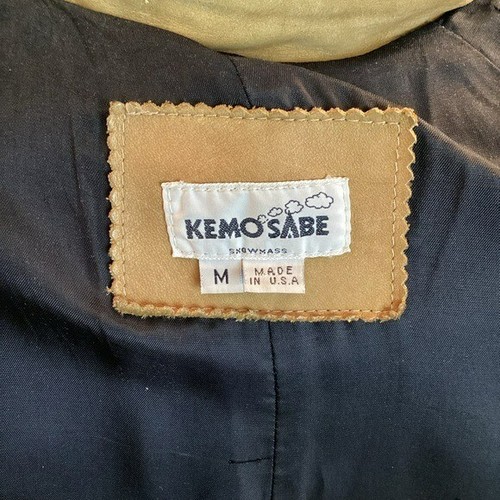 Chaqueta Lone Pine KEMOSABE Para Hombre Mediana Cuero Forrada Frontal Larga Montar Duste - Imagen 9 de 13