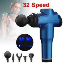 Massage Gun Percussion Massager 32 Speed Deep Tissue Muscle Vibrating Relaxing