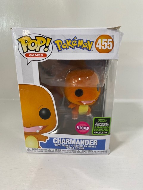 Funko Pop! 2020 Pokemon Flocked Charmander 455 Limited Edition ECCC Exclusive 50 | eBay
