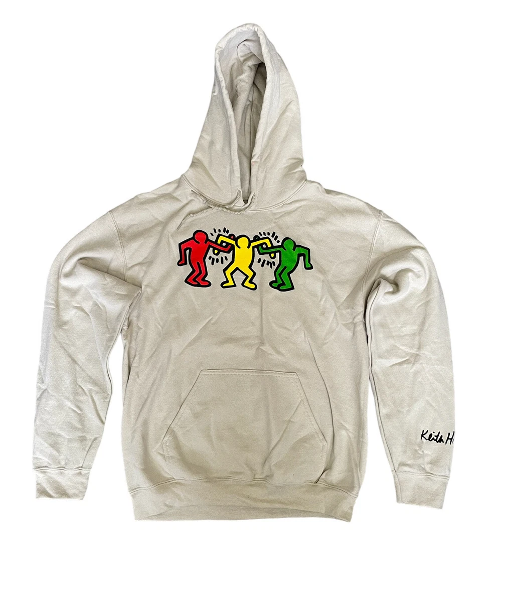 Keith Haring Tan Beige United Hoodie Jacket Men s Size Medium