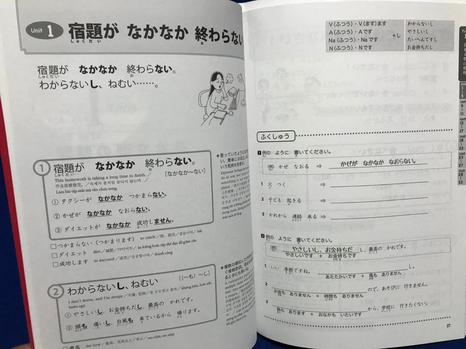 JLPT Quick Mastery N4 Grammar Comprehension Workbook Japanese Language Test - Image 4 of 4