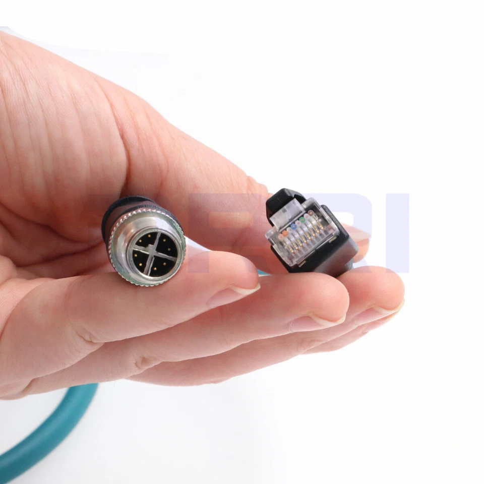 M12 X-coded 8pin-RJ45 Gigabit Ethernet Cat6 Shielded cable fr cognex 262 cameras - Image 4 of 4
