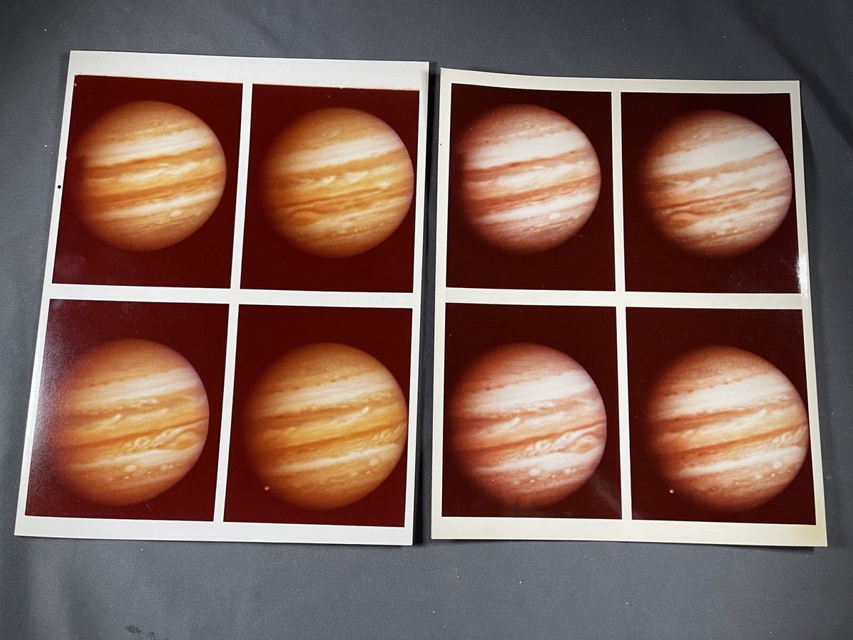 1978 VINTAGE NASA JPL ORIGINAL KODAK PAPER Jupiter - Voyager 1 & 2