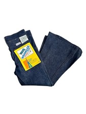 vintage wrangler no fault denim flare jeans youth size 6 NOS NWT made in USA 70s