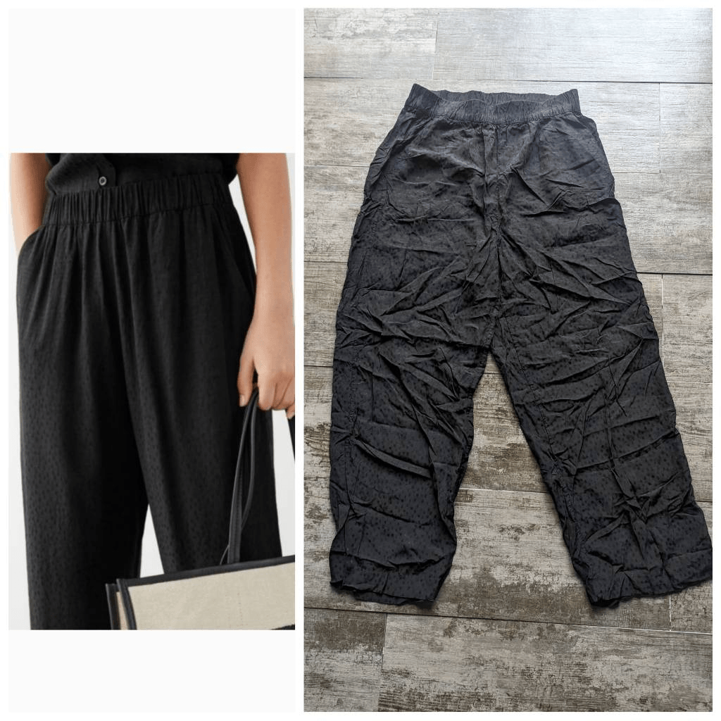 ALTRA & ALTRE STORIE Pantaloni a vita alta Jacquard a pois