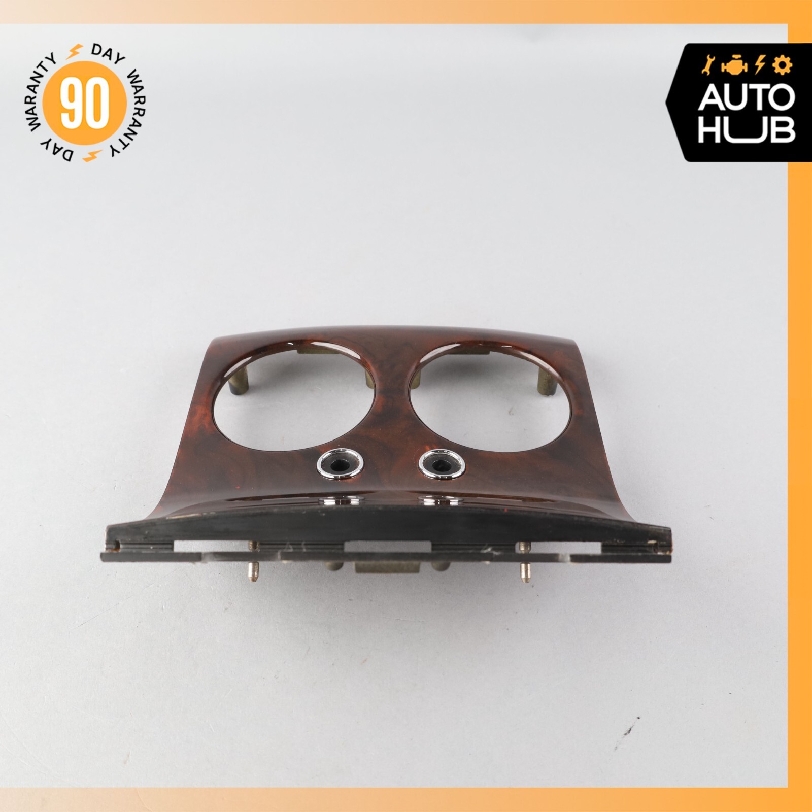 03-17 Bentley Continental GT Rear Center Console A/C Air Vent Trim Wood OEM