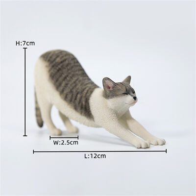 JXK 1/6 Stretching Cat Figure Adult Xmas Gift Toys Animal Model