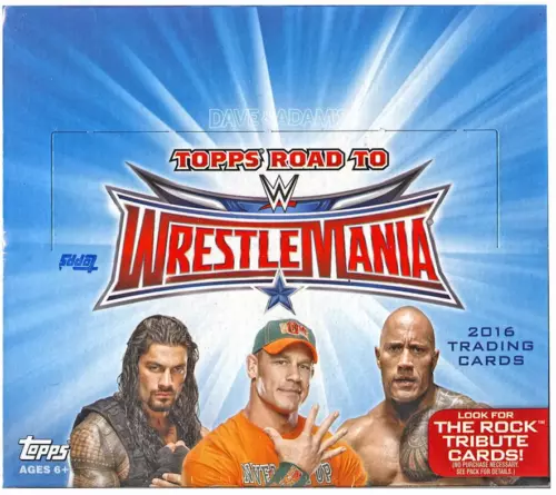 2016 Topps WWE Road to Wrestlemania Wrestling Hobby Box 24 packs per box, 7 card