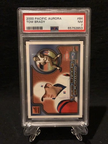 2000 Tom Brady Pacific Aurora Rookie Card RC PSA 7 NM 🔥📈