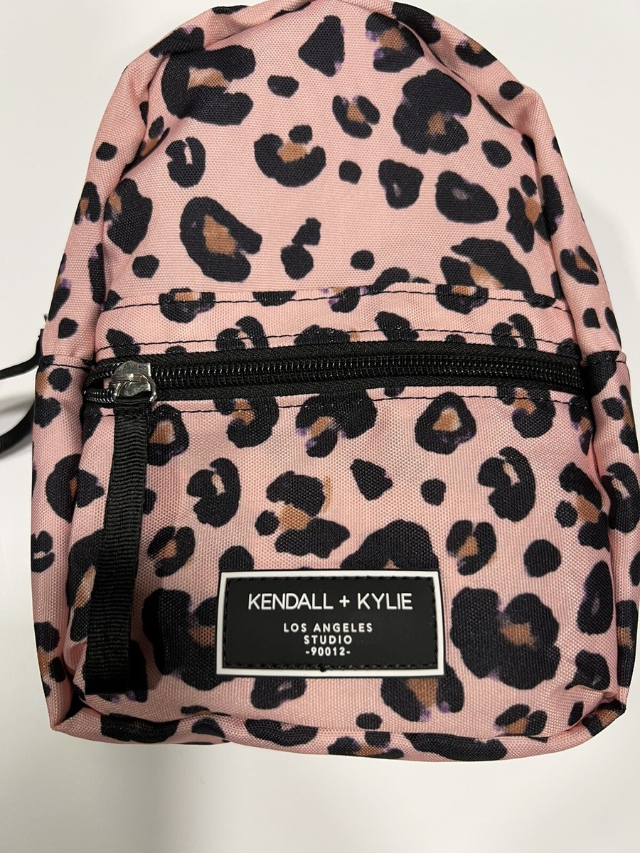 Kendall + Kylie Mini Backpack Leopard Print Pink/Black | eBay display picture 2