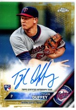 2016 Topps Chrome Gold Refractor #RA-TD Tyler Duffey Twins RC Auto 43/50