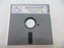 5.25" Floppy Disk ACCOUNTING I Vintage Computer Program Disc 2 Wizardware