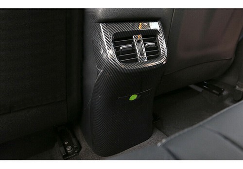 For Kia K3 Forte 2019-23 Carbon Fiber Rear Air Outlet Vent Anti-Kick Panel Trim - Picture 5 of 7