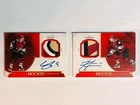 17-18 The Cup Rookie Bookmarks Dual Auto Patch #DARBKM Clayton Keller / Merkley