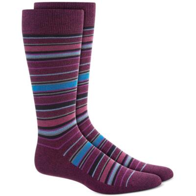 Alfani Men's Alfatech Variegated Stripe Socks Size 7-12 (2 Pairs) Same Day Ship