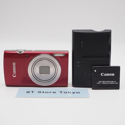 MINT] Canon IXY 180 PowerShot ELPH 180 20MP Digital Camera Red