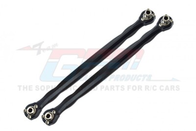 GPM TXM047N Aluminium Front Steering Link Rod (Black) For Traxxas