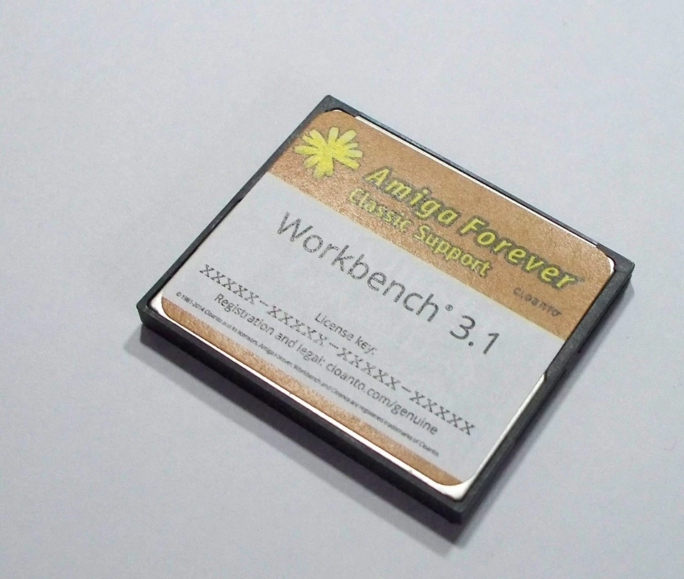 Amiga 1200 cf hdd 4gb partizione e formattato * FFS * con licenza 3.1 con installazione