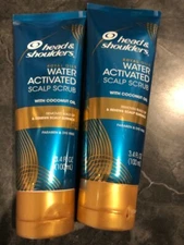 Lot of 2 Head & Shoulders Royal Oils Water Activated Scalp Scrub w/Coconut Oil