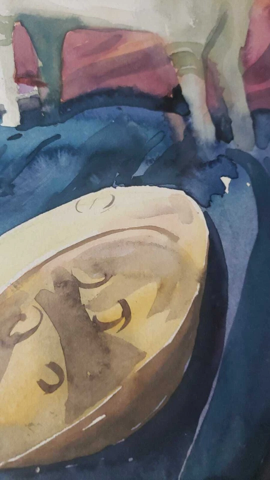 ОРИГИНАЛ: Torito de Pucará - акварель перуанский мотив - удивительный  - Изображение 3 из 4