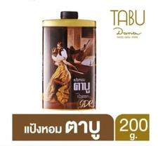 TABU Perfumed Talc Body Powder Eau De Perfume Classic Scent Enhances Charm 200g.