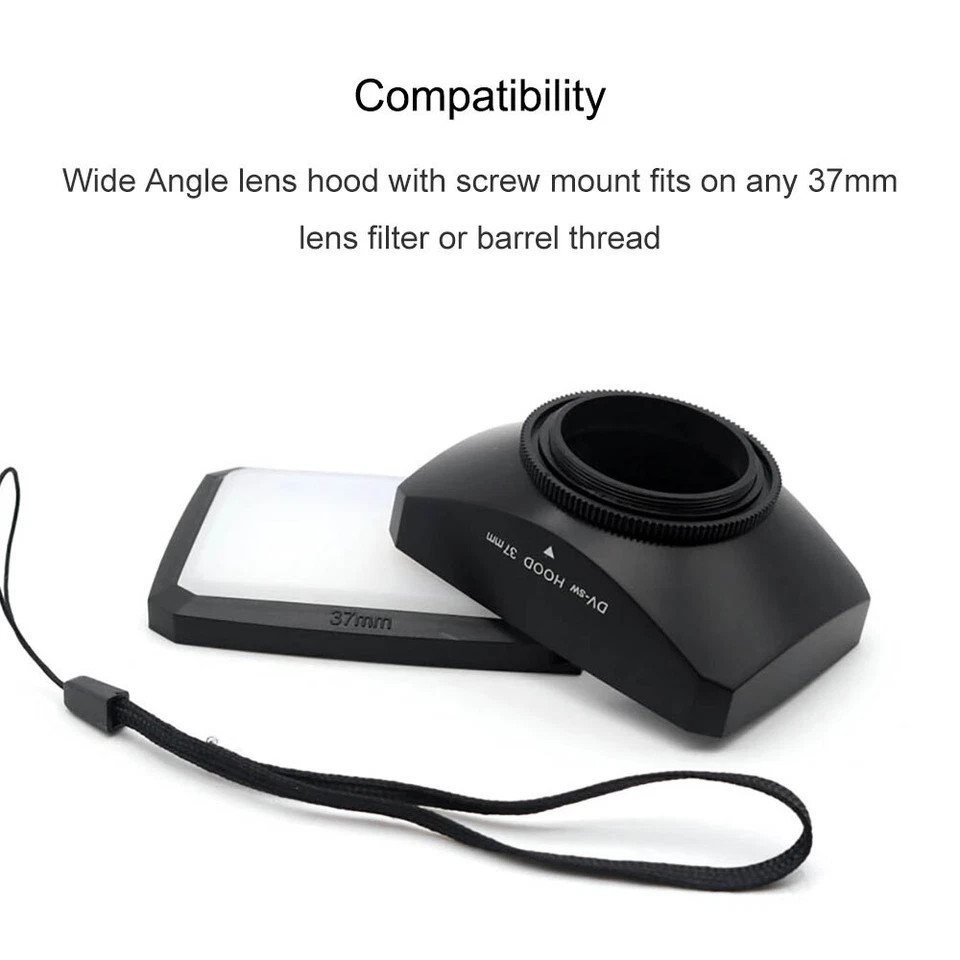 MENNON 16:9 Wide Angle Video DV Lens Hood 30 37 43 46 52 58 62 67 72 77mm - Image 2 of 4