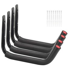 Paquete de 4 ganchos de montaje en pared para kayak de acero para canoa de 15 pulgadas para snowboard Han...