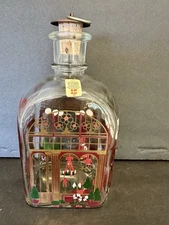 Holmegaard Of Copenhagen Juleflaske Christmas Dram Bottle Vintage  Denmark