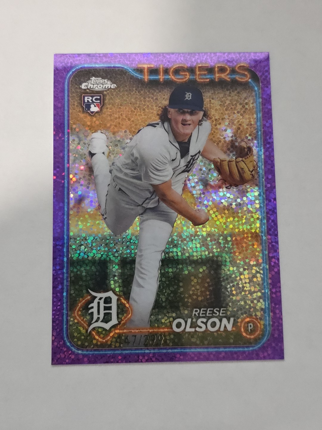 2024 Topps Chrome - Purple Speckle Refractor #40 Reese Olson /299 (RC)