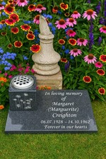 Memorial Stone Gravestone Granite Cemetery Headstone Personalised Grave Plaque