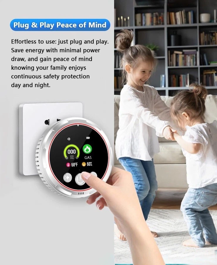 Детекторы угарного газа 4 в 1 и детектор утечки природного газа, портативные - Изображение 4 из 4