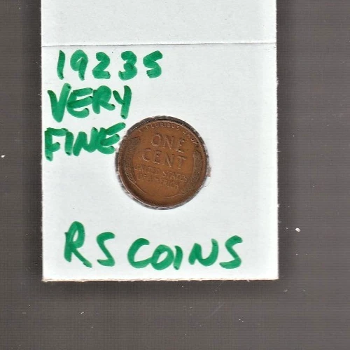 1923 S   VERY FINE   LINCOLN CENT   VERY FINE  1923S /  RS COINS #37K  FREE SHIP
