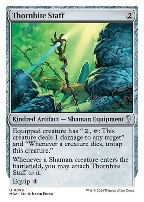 Thornbite Staff (White Border) - Mystery Booster 2 (MB2)