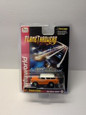 Auto World 1956 CHEVY NOMAD XTRACTION FLAMETHROWERS HO SLOT CAR NEW MIP ORANGE