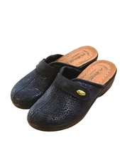 Women's Flexus by Spring Step Merula Wedge Clogs - Navy EUR 36 US 5.5-6 M NWB
