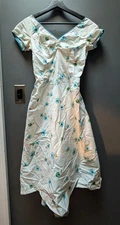 Vintage 1940's 50's Margaret Newman Women's Sleeveless Floral Dress - One Size