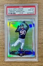 2014 Topps Chrome JADEVEON CLOWNEY #120 Refractor RC PSA 10 LOW POP Texans