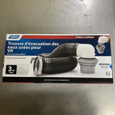 Camco Easy Slip 10' Black Sewer Hose