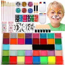 Face Painting Kit Professional Body Paint Oil Palette 36 Multicolor 