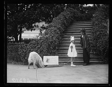 Photo:Washington DC White House Grace Coolidge Christmas Seals Girl 1924