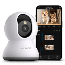Pet Camera 2K, 360  Indoor Security Camera, Dog Camera with App, PTZ Cameras ...
