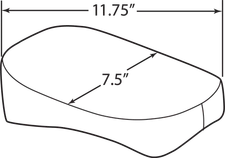 DRAG SPECIALTIES SEATS Rear Fits Seat - Smooth - Black - Scout Bobber '18-'22