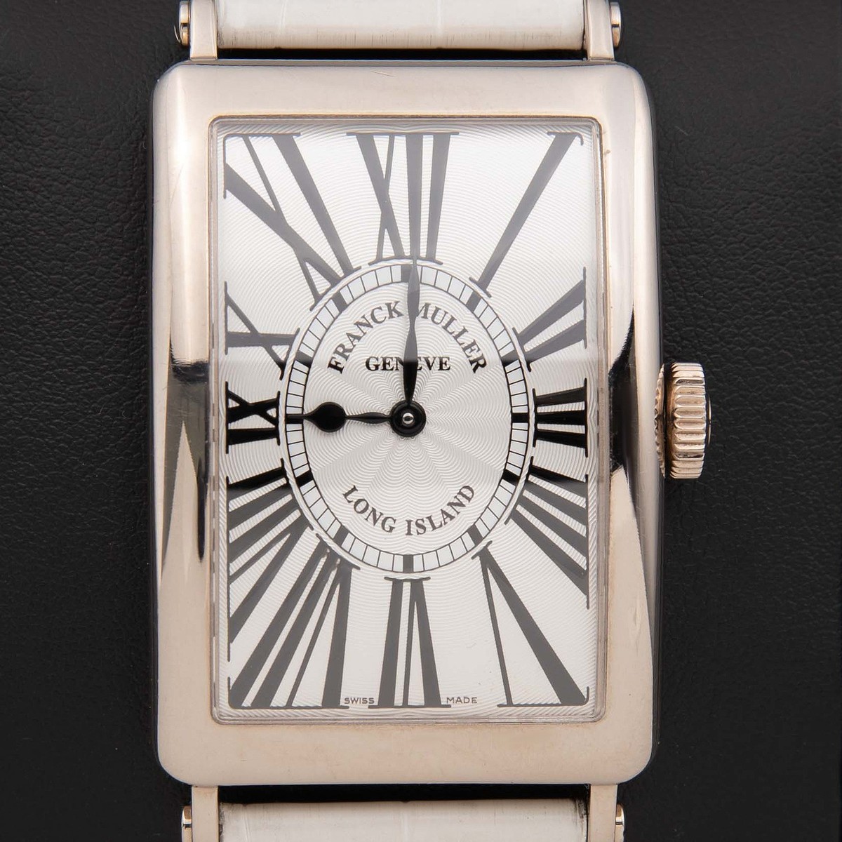 Franck Muller Long Island 1000 QZ Silver Roman Dial 30mm Watch | eBay