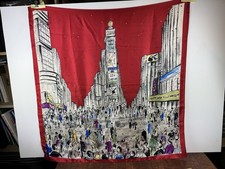 ECHO Silk Scarf  Red, Happy New Millennium 20...