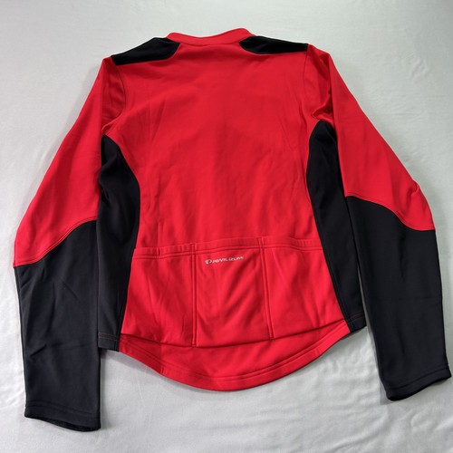 Pearl Izumi Select Thermal Cycling Jacket Mens Medium Red Black Long Sleeve Bike - Picture 2 of 11