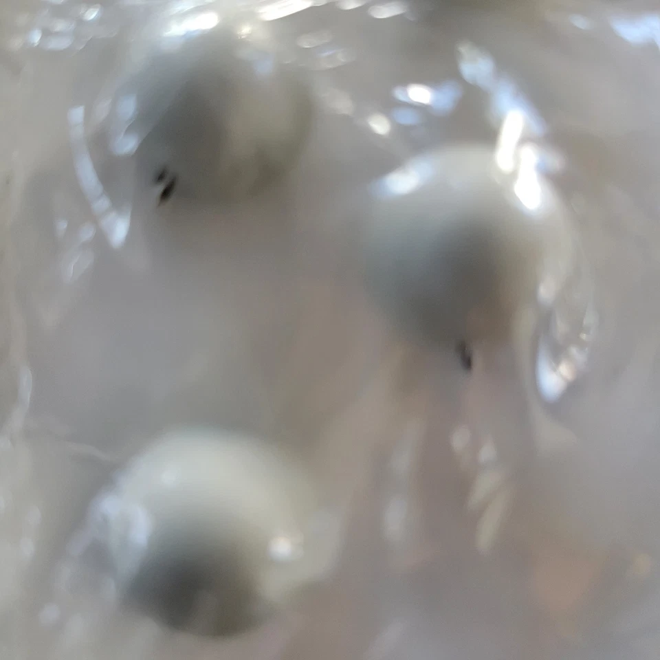 Vintage Ivory White Ball Buttons Bakelite? 4 Cards NOS - Image 3 of 4