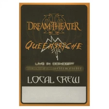 Queensryche 2003 Tribe Concert Tour w/ Dream Theater Local Crew Backstage Pass