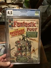 FANTASTIC FOUR # 26 MAY 1964 Avengers CGC Grade 4.5 Marvel Comics